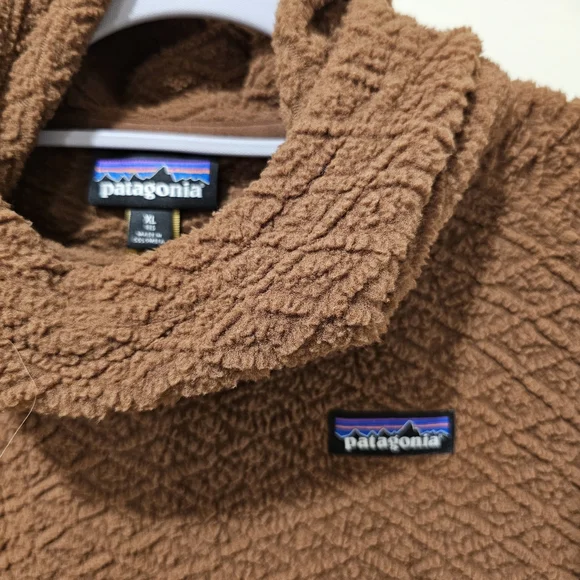 Patagonia Womens Diamond Capra Hoodie Size XL Moccasin Brown - Picture 4 of 7